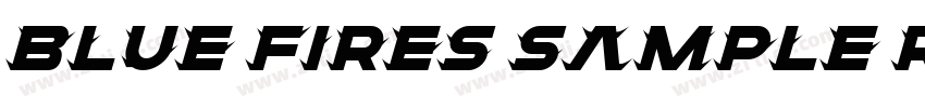 Blue Fires Sample Re字体转换